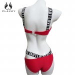 New Swimwear Women Push up Bikini Sexy Ladies Bandage Swimsuit Love Letter Printed Girl Beach Wear Bandeau Bikini Set