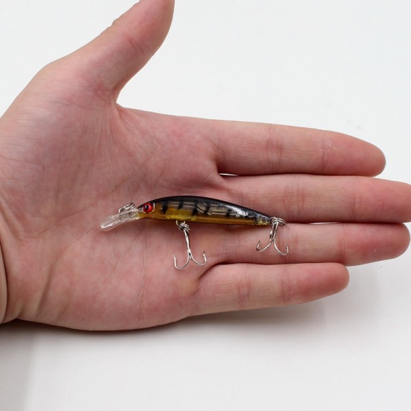 New Swing Minnow Plastic Fishing Lures 4 Colors Artificial Lifelike 8 cm / 4g Hard Bait to Attract Tool Allure