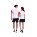 New breathable badminton shirt Quick Dry , Women / Men table tennis shirt team game short sleeve Sportswear T Shirts