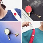 New fashion sports enamel badminton/ping-pong racket badges Women brooch 2016 manufacturers wholesale and direct sales