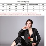 Noble Women Robe Pajama Pants Set 2017 New Fashion Design Faux Silk Lady Pyjamas Autumn Home Suit Casual 2 Pcs Pajama Set TZ001