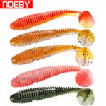 Noeby 9.5cm/12cm Soft Fishing Lures Isca Artificial Grub Single T-tail Plastic Silicone Baits Para Pesca Leurre Souple De Peche