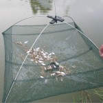 Nylon Foldable Crab Fish Crawdad Shrimp Fishing accessories 80 x 80cm Bait Trap Cast Net Fishing Cage k8356 Wholesale