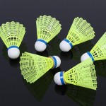 Nylon Shuttlecocks Professional Badminton Ball 6Pcs Outdoor Sports Practice Accessories Durable Nylon Badminton Balls L435