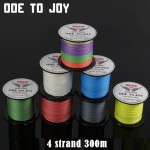 ODETOJOY Super Strong 300M 4strand fishing line Japan multifilament PE100% braided fishing line de pesca fishing cord PE line