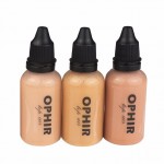 OPHIR 10 Bottles Airbrush Makeup Inks Set with 3 Colors Air Foundation 2x Air Blush 5x Air Eyeshadow for Face Paint Makeup Salon