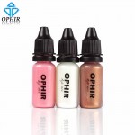 OPHIR 10 Bottles Airbrush Makeup Inks Set with 3 Colors Air Foundation 2x Air Blush 5x Air Eyeshadow for Face Paint Makeup Salon