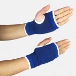 Outdoor Fitness Crossfit Sport Safety Wrist Protector Support Brace Elastic Tennis Badminton Palm Protection Fingerless Gloves