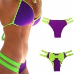 P&j Hot Bow Knot Thong Tanga Bikini Swimwear Female Bandage Swimsuit Brazilian Sexy Biquini Beach Bathing Suits Maillot De Bain