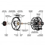 Piscifun Sword Fly Fishing Reel 3/4 5/6 7/8 9/10 CNC Machined T6061 Aluminum Alloy Fly Reel, Light Weight yet Incredibly Strong