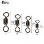 Pisfun 200pcs/lot Fishing Rolling Swivel Snap MS Size 8, 6, 4, 2 Sea Rock FIshing tackle Fishing hooks Fishing Swivels