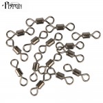 Pisfun 200pcs/lot Fishing Rolling Swivel Snap MS Size 8, 6, 4, 2 Sea Rock FIshing tackle Fishing hooks Fishing Swivels