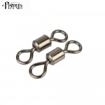 Pisfun 200pcs/lot Fishing Rolling Swivel Snap MS Size 8, 6, 4, 2 Sea Rock FIshing tackle Fishing hooks Fishing Swivels