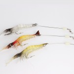 Pisfun 3pcs/lot 9cm/7g Soft Fishing Lure Shrimp Artificial Bait With Swivel Luminous Bead Fishing Lures Baits