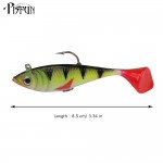 Pisfun 5pcs/set 8.5cm/11g Soft Lures Swimbait Lead Fishing lure Wobbler Saltwater Artificial Bait Rubber Lures Fishing Tackle