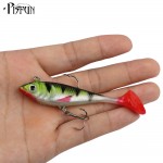 Pisfun 5pcs/set 8.5cm/11g Soft Lures Swimbait Lead Fishing lure Wobbler Saltwater Artificial Bait Rubber Lures Fishing Tackle