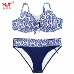 Plus Size Bikini Set Sexy High Waist XXXL Swimwear Women 2017 Newest Push Up Big Size Swimsuit Padded Bra