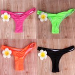 Plus Size S-XL Thong Sexy Brazilian Bikini Swimming Trunks Bikini Triangle Biquines Brasileiros Biquini Bikini Bottom Underwear