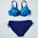 Push Up Sexy Swimwear 2017 Plus Size Print Women Bikini Set Brazilian Big Chest  XXXL Big Size Female Swimsuit 