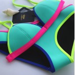 QINS 2016 Summer Women's Sexy  Bikini Swimsuit  Set Swimwear Bathsuit Push Up High Quality Chloroprene rubber Bikini 