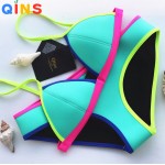 QINS 2016 Summer Women's Sexy  Bikini Swimsuit  Set Swimwear Bathsuit Push Up High Quality Chloroprene rubber Bikini 