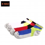 R-BAO 3 Pairs Professional Badminton Basketball Socks Non-slip Men Women Sports Socks For Running Yoga Tennis Cycling Hiking