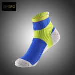 R-BAO 3 Pairs Professional Badminton Basketball Socks Non-slip Men Women Sports Socks For Running Yoga Tennis Cycling Hiking