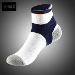 R-BAO 3 Pairs Professional Badminton Basketball Socks Non-slip Men Women Sports Socks For Running Yoga Tennis Cycling Hiking