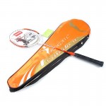 Regail 8008 Quality Carbon Fiber Badminton Racket Top Grade Match Rackets with Carry Bag Orange