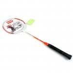 Regail 8008 Quality Carbon Fiber Badminton Racket Top Grade Match Rackets with Carry Bag Orange