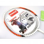 Regail 8008 Quality Carbon Fiber Badminton Racket Top Grade Match Rackets with Carry Bag Orange