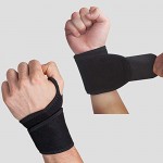 Reversible Sports Wrist Brace, Fitted Right / Left Thumb Stabilizer, Wrist Support Wrap for Badminton Tennis Weightlifting