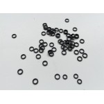 Rompin 100pcs/bag 3.1mm 3.7mm Carp Fishing Round Rig Ring fishing tackle accessories Quick change O rings