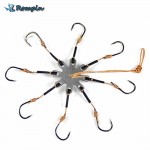 Rompin 2pcs/lot  Explosion Fishing Hook Barbed Multi-Hook Plate Tackle Capture off Ability Sharp Fishhook