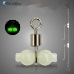 Rompin 30pcs/lot Luminous 3 way  Fishing Swivels Rolling Swivels Sea Fishing Accessories Tackle Connector Rolling Swivels