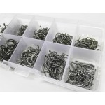 Rompin 500pcs/set mixed size #3~12 high carbon steel carp  fishing hooks pack with hole with Retail Original box Jigging Bait