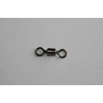 Rompin 50PCS Ball Bearing Swivel Solid Rings Fishing Connector 1CM Length Ocean Boat Fishing Hooks