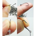 Rompin 50Pcs/box Size #2-15 High Carbon Steel Circle Owner Fishing Hooks Freshwater Fishhook hole Strong carp Fish Tackle