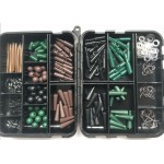 Rompin Carp Fishing tackle box Hair Rig Combo box Accessories Hooks Rubber Tubes Swivels Beads Sleeves Stoppers