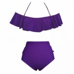 Ruffle Bikini Set Padded Off Shoulder Flounce swimsuit High Waist Biquini swimwear Stylish monokini bathing suit beachwear H154