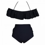 Ruffle Bikini Set Padded Off Shoulder Flounce swimsuit High Waist Biquini swimwear Stylish monokini bathing suit beachwear H154