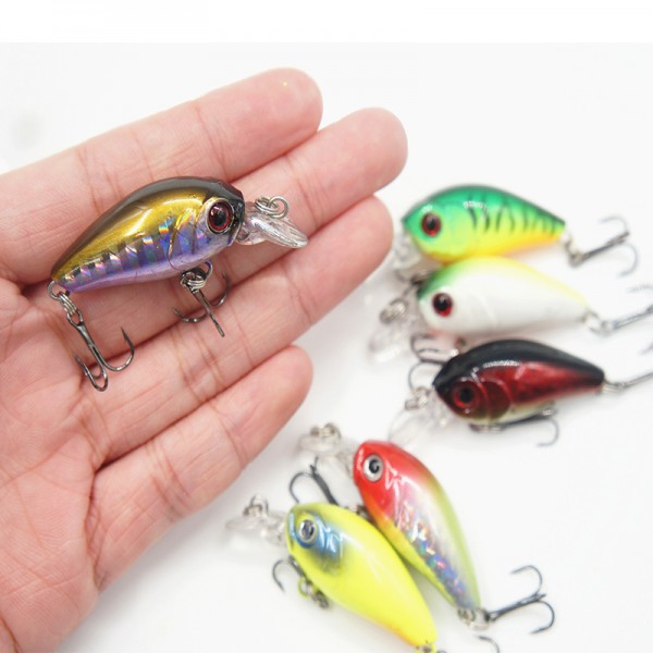 S Japan Mini Fishing Crankbait Lure Swim Fish Fishing Lure Artificial Hard Crank Bait Topwater Wobbler Fishing Tackle #B0