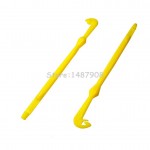 SAMS Easy Hook Loop Tyer & Disgorger Tool Tie Fast Knot Tying Tool for Fly Fishing Hook Tools Line Tier Kit Yellow Plastic 2pcs