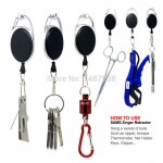 SAMS Fly Fishing Zinger Retractor Tools Extractor Stopper Keeper Retractable YOYO Key Chain Reel Badge Holder Accessories