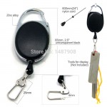 SAMS Fly Fishing Zinger Retractor Tools Extractor Stopper Keeper Retractable YOYO Key Chain Reel Badge Holder Accessories