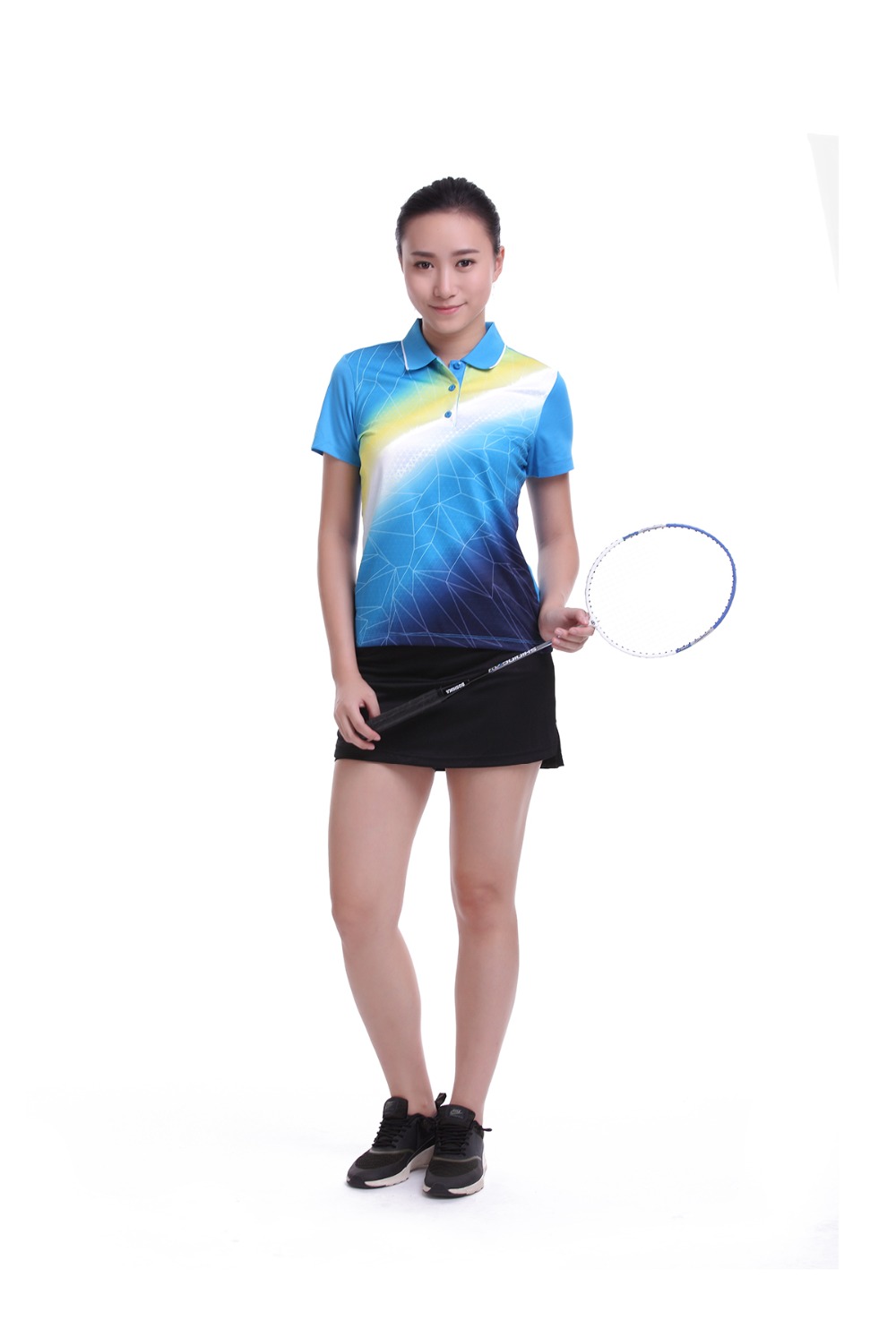 Sea Planetsp Sportswear Sweat Quick Dry Breathable Badminton Shirt