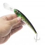 SEALRUER Fishing Lures 16cm 17.4g  Big Deep Float Minnow Crankbait  Fishing Wobber with  2 Hooks Long Tongue