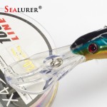 SEALURER 1Pcs  Big Float  Minnow Artificial Plastic Deep Diver Hard Lures  Fishing Lure Crankbait  with  2   Treble  Hooks