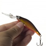 SEALURER 1Pcs  Laser  Wobblers Fishing Tackle 3D Eyes Sinking Minnow Fishing Lure Crankbait 6# hook