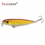 SEALURER 1pcs 9g 8cm 3D  Eyes Pencil Lure Topwater Dog  Pike Fishing Lures Saltwater Minnow vivid swimming